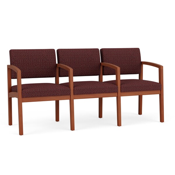 Lesro Lenox 3 Seat Tandem Seating W/ Arms, 65 in W 26 in L 31.5 in H LW3103 - main